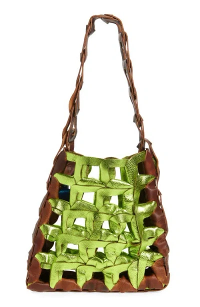 SC103 SC103 LINKS LEATHER SHOULDER BAG