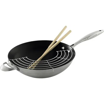 SCANPAN SCANPAN CTX 12.75 INCH NONSTICK WOK, STAINLESS STEEL