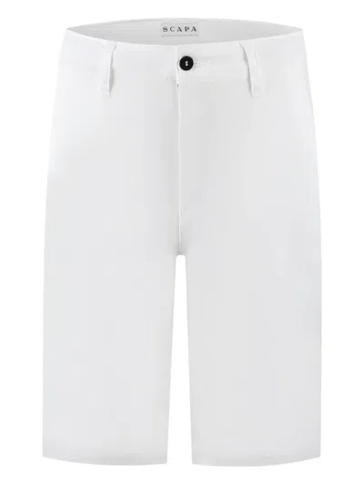 SCAPA BUTTON-FASTENING TWILL SHORTS