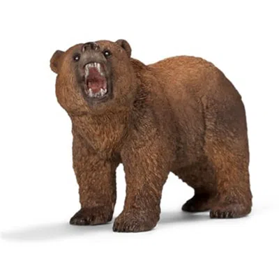 SCHLEICH 14685 GRIZZLY BEAR FIGURINE BROWN
