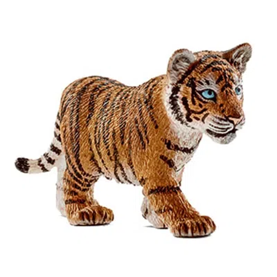 SCHLEICH 14730 TIGER CUB STANDING FIGURINE ORANGE