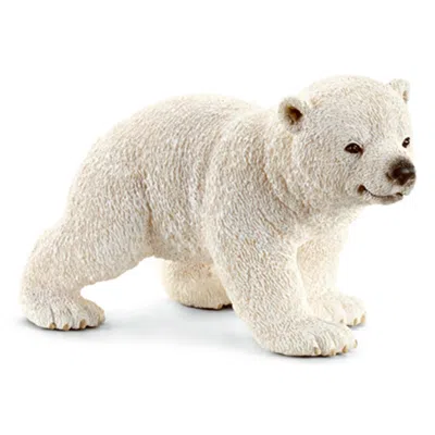 SCHLEICH NORTH AMERICA SCHLEICH NORTH AMERICA WALKING POLAR BEAR CUB TOY FIGURE - WHITE