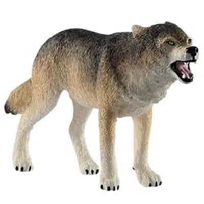 SCHLEICH PLASTIC WILD LIFE WOLF TOY MULTI COLOR - PACK OF 5