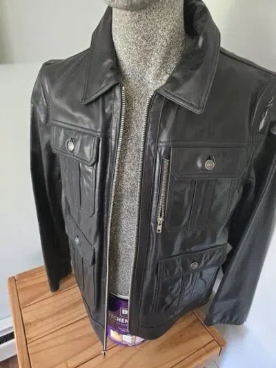 SCHOTT SCHOTT NYC LEATHER J FIELD RARE BLACK OR BROWN BUFFALO JACKET LG21110 NEWWTAGS