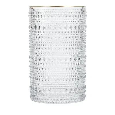 SCHOTT ZWIESEL SCHOTT ZWIESEL FORTESSA JUPITER CLEAR GOLD RIM ICE BEVERAGE GLASS, SET OF 6