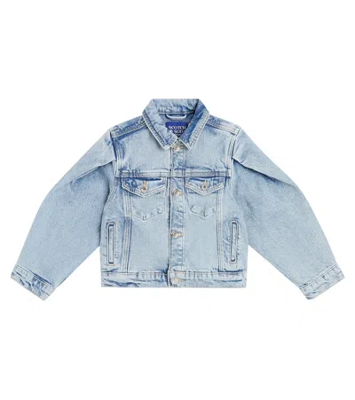 SCOTCH & SODA PUFF-SLEEVE DENIM JACKET