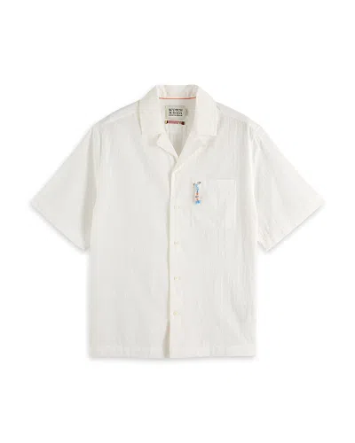 SCOTCH & SODA EMBROIDERED RELAXED FIT SHIRT