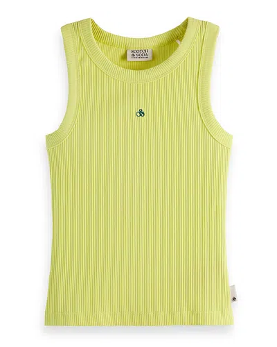 SCOTCH & SODA GIRLS' RIBBED TANK TOP - LITTLE KID, BIG KID