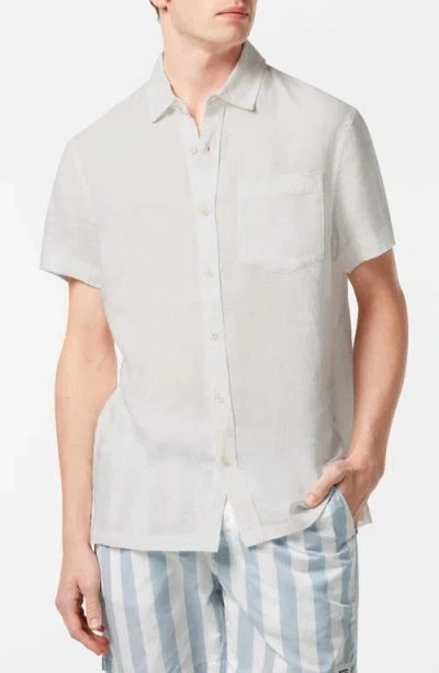 SCOTCH & SODA SCOTCH & SODA CORE SOLID SHORT SLEEVE BUTTON-UP SHIRT