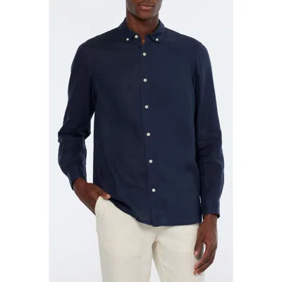 SCOTCH & SODA SCOTCH & SODA LINEN BUTTON-DOWN SHIRT