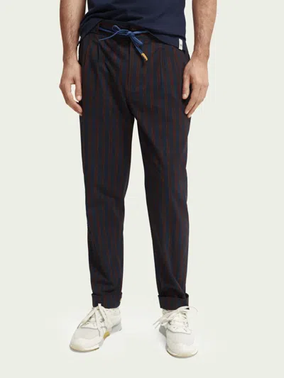 SCOTCH & SODA SCOTCH & SODA PLEATED REGULAR-FIT PRINTED CHINO