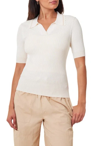 SCOTCH & SODA SCOTCH & SODA SHORT SLEEVE RIB POLO SWEATER