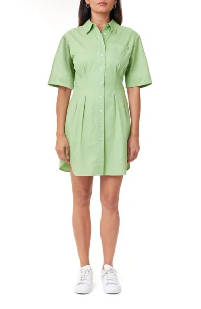 SCOTCH & SODA SCOTCH & SODA STRIPE STRUCTURED COTTON SHIRTDRESS