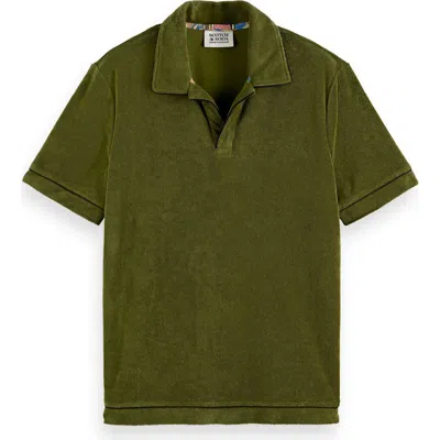 SCOTCH & SODA SCOTCH & SODA TOWELLING COTTON TERRY POLO