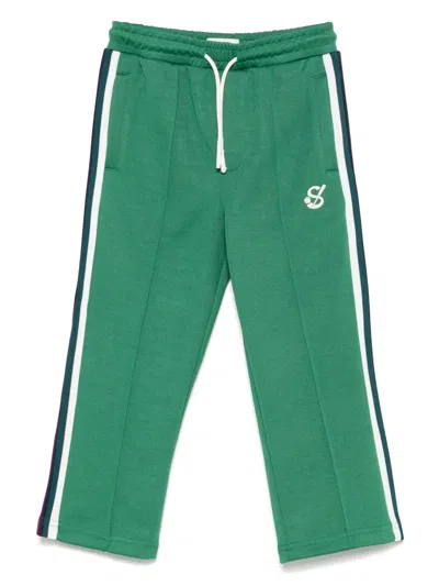 SCOTCH & SODA STRIPE-DETAIL TRACK PANTS