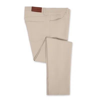 SCOTT BARBER STRETCH PERFORMANCE 5 POCKET, KHAKI