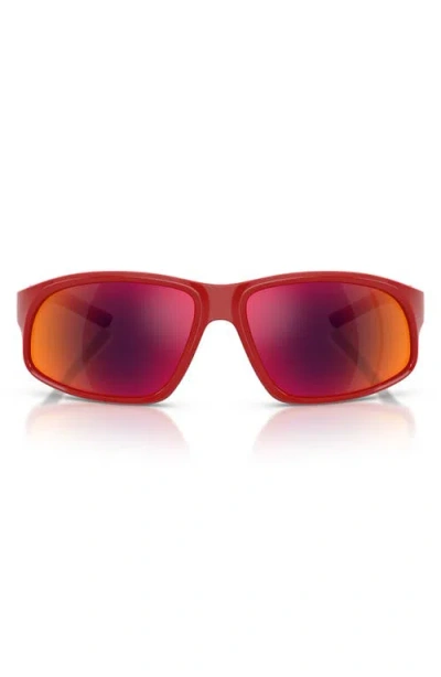 SCUDERIA FERRARI SCUDERIA FERRARI 64MM OVERSIZE IRREGULAR SUNGLASSES