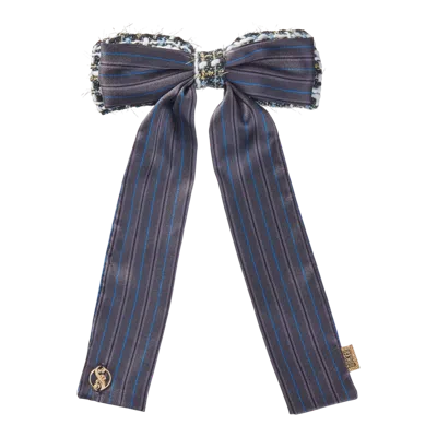 SCÜNCI SHIZ UNIVERSITY DOUBLE-LAYER BOW BARRETTE