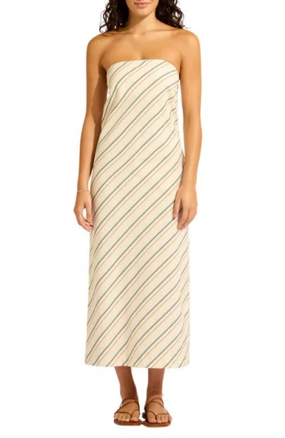 SEAFOLLY SEAFOLLY BIAS CUT COVER-UP MIDI DRESS