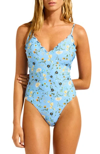 SEAFOLLY SEAFOLLY LETTUCE EDGE ONE-PIECE SWIMSUIT
