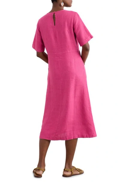 SEASALT CORNWALL SEASALT CORNWALL GRASS WAVE LINEN MIDI DRESS