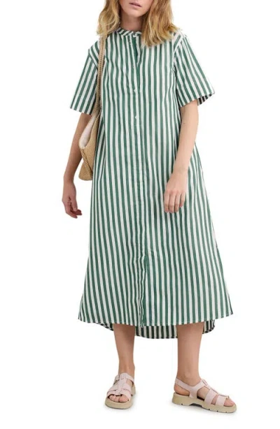 SEASALT CORNWALL SEASALT CORNWALL HARBOUR MOVEMENT ORGANIC COTTON SHIRTDRESS