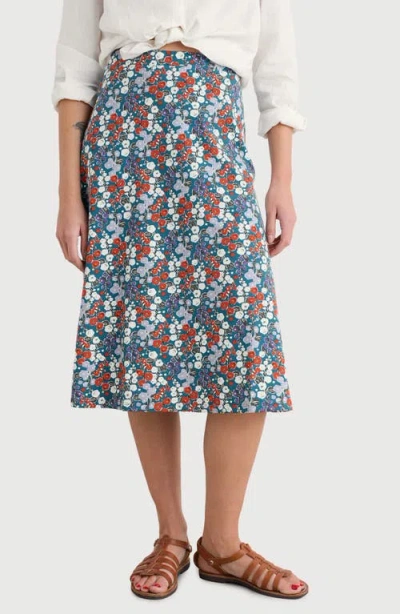 SEASALT CORNWALL SEASALT CORNWALL ROSE FLORAL A-LINE SKIRT