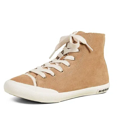 SEAVEES WOMEN'S ARMY ISSUE HIGH WINTERTIDE SNEAKER IN SAND SUEDE