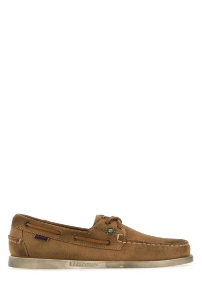 SEBAGO SEBAGO CAMEL SUEDE PORTLAND FLESH OUT LOAFERS