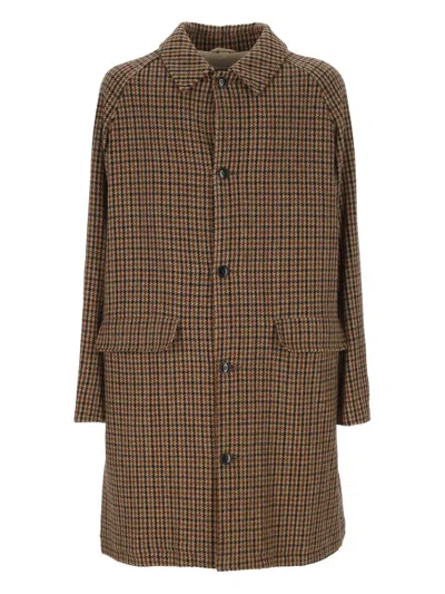 SEBAGO CHECKED TRENCH COAT