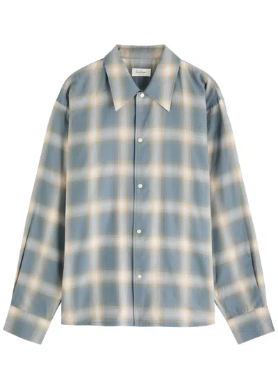 SECOND / LAYER SECOND LAYER RELAXED LONG SLEEVE COTTON-BLEND SHIRT