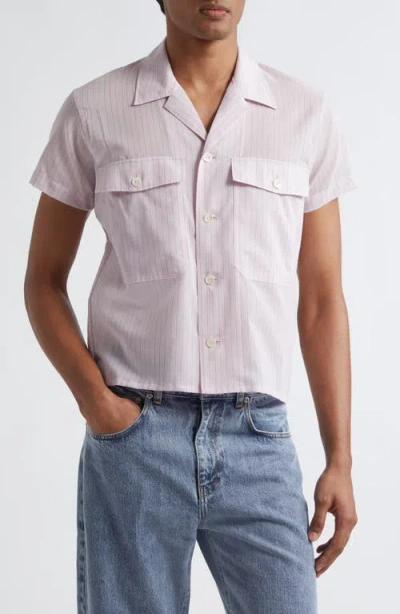 SECOND / LAYER SECOND LAYER STRIPE CAMP SHIRT