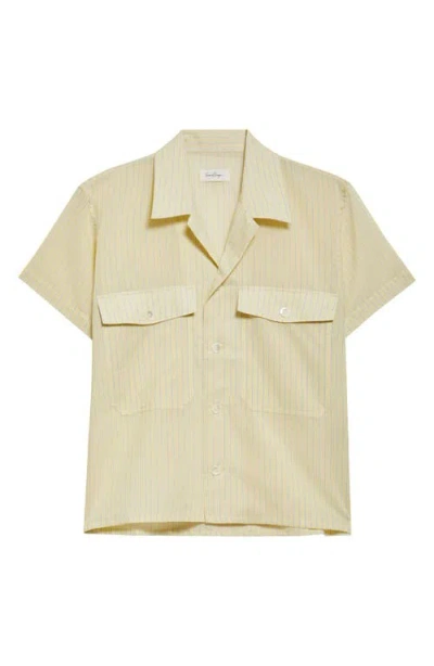 SECOND / LAYER SECOND LAYER STRIPE CAMP SHIRT