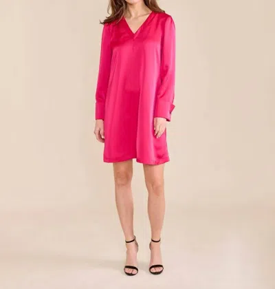 S'EDGE ALDEN DRESS IN NEON PINK