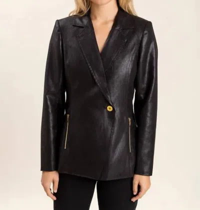 S'EDGE AUSTIN BLAZER IN BLACK