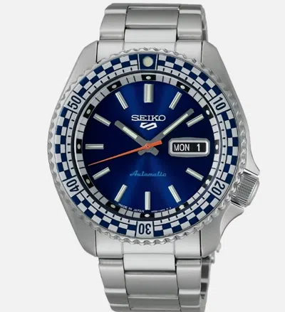 SEIKO SEIKO 5 FIVE SPORTS SRPK65 AUTOMATIC WATCH SUNBURST BLUE DIAL MADE IN JAPAN