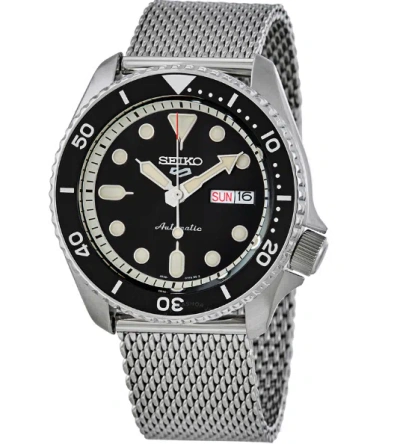 SEIKO SEIKO 5 SPORTS AUTOMATIC BLACK DIAL ROUND MEN'S WATCH SRPD73K1