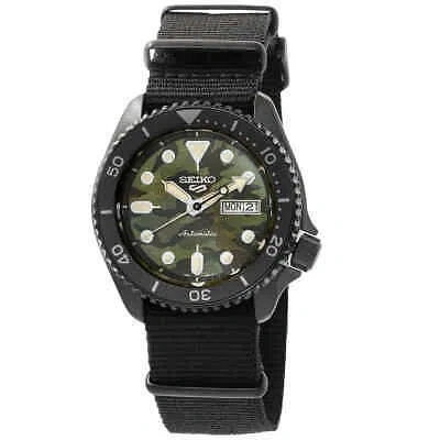 SEIKO SEIKO 5 SPORTS AUTOMATIC GREEN CAMOUFLAGE DIAL MEN'S WATCH SRPJ37K1