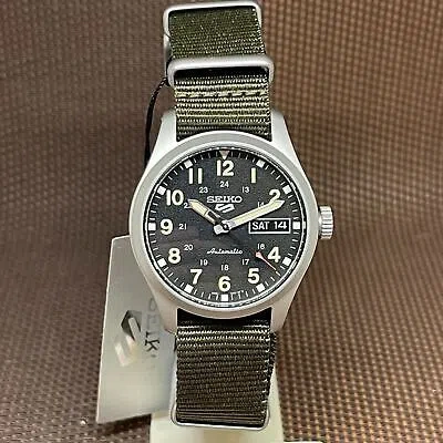 SEIKO SEIKO 5 SPORTS SRPJ85K1 FIELD SPORTS STYLE NYLON GREEN AUTOMATIC MEN'S WATCH