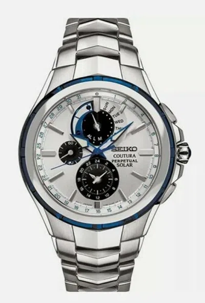 SEIKO SEIKO MEN'S COUTURA PERPETUAL SOLAR WATCH SSC787 (WARRANTY &FEDEX 2 DAY)