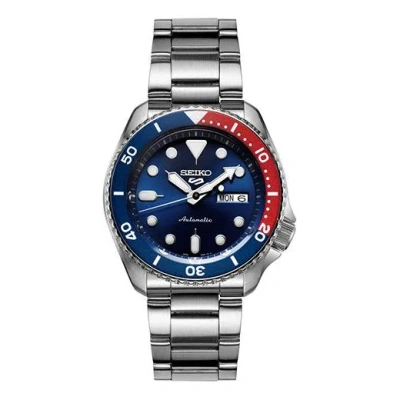 SEIKO Men's SEIKO No. 5 Sports Mechanical Watch Red Blue