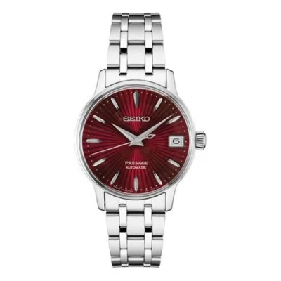 SEIKO SEIKO PRESAGE Series Mechanical Silver/Red