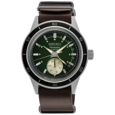 SEIKO SEIKO PRESAGE STYLE60S GREEN DIAL AUTOMATIC SSA451J1 WORLDWIDE WARRANTY WATCH