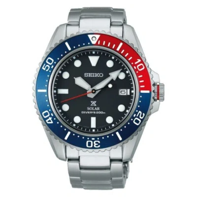 SEIKO SEIKO PROSPEX SOLAR DIVE SAPPHIRE CRYSTAL BLACK DIAL PEPSI MEN WATCH SNE591