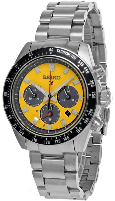 SEIKO SEIKO PROSPEX SPEEDTIMER CHRONO 41.4MM YELLOW DIAL MEN'S WATCH SSC929