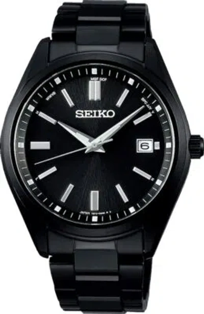 SEIKO SEIKO SELECTION SBTM325 TOTAL BLACK SOLAR ATOMIC RADIO MEN WATCH MADE IN JAPAN