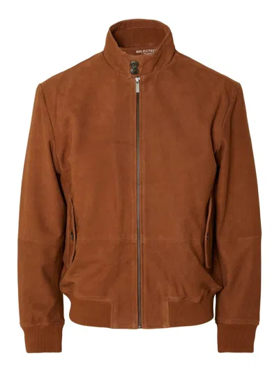 SELECTED JACKETS AND JACKETS MAN SELECTED 16089994 THOMAS GINGER BREAD