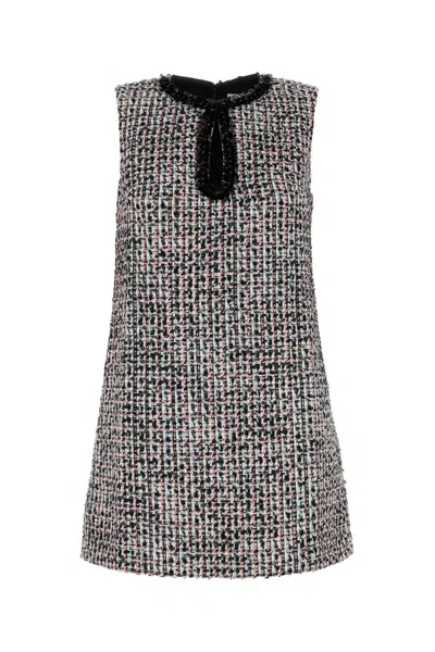 SELF-PORTRAIT SELF PORTRAIT MULTICOLOR TWEED MINI DRESS