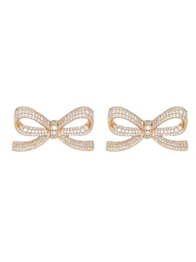 SELF-PORTRAIT SELF-PORTRAIT BOW EARRINGS WITH CRYSTALS
