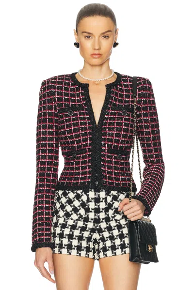 SELF-PORTRAIT CHECK CARDIGAN